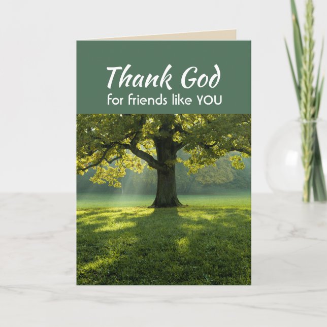 Dieu merci pour les amis comme vous Green Tree Nat (Devant)
