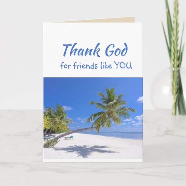 Dieu merci pour les amis comme vous Plage Tropical (Devant)