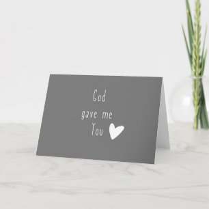 Dieu t'a donné. cartes de vœux