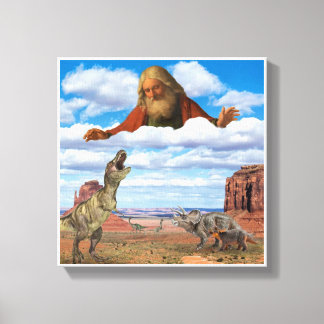 Dieu tue la toile des dinosaures Imprimer l'art mu