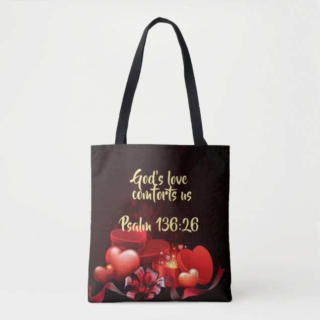 Dieu's Love All-Over-Print Sac fourre-tout, Moyen (Devant)