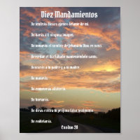 Diez Mandamientos - cielos de viaje Poster