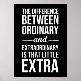 Difference Between Ordinary and Extraordinary Poster