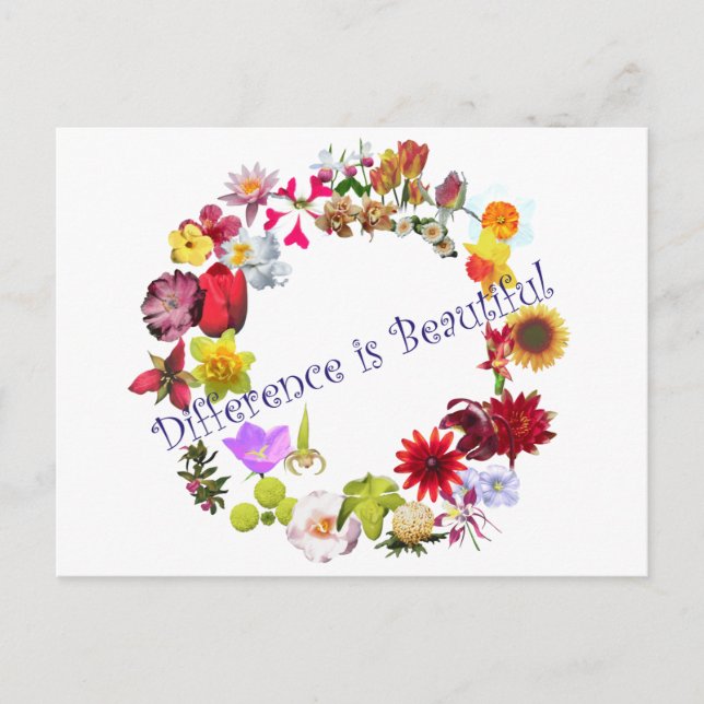 Difference is Beautiful Postcard (Front)