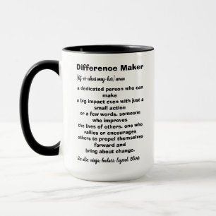 Difference Maker Definition Inspirational Mug
