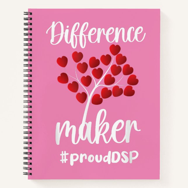 Difference Maker Direct Support Professional gifts Notebook (Front)