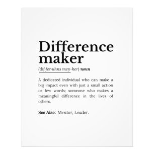 Difference Maker – Inspirational Quote Photo Print