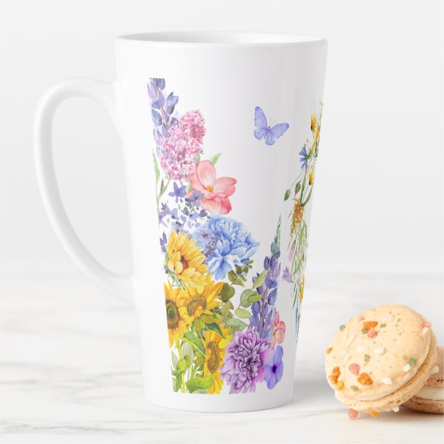 Difference You Made Love You Gave Wildflower Latte Mug (In Situ)