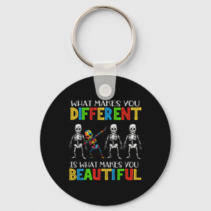 Different Beautiful Autism Awareness Puzzle Piece Keychain