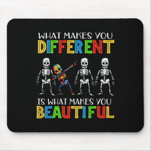 Different Beautiful Autism Awareness Puzzle Piece Mouse Pad