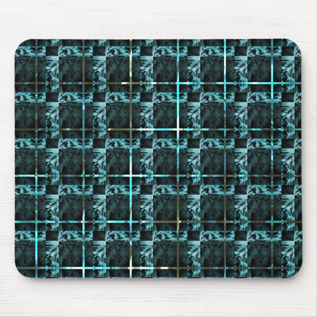 Different chess, squares or image under grid? mouse pad (Front)