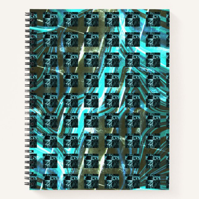 Different chess, squares or image under grid? notebook (Front)