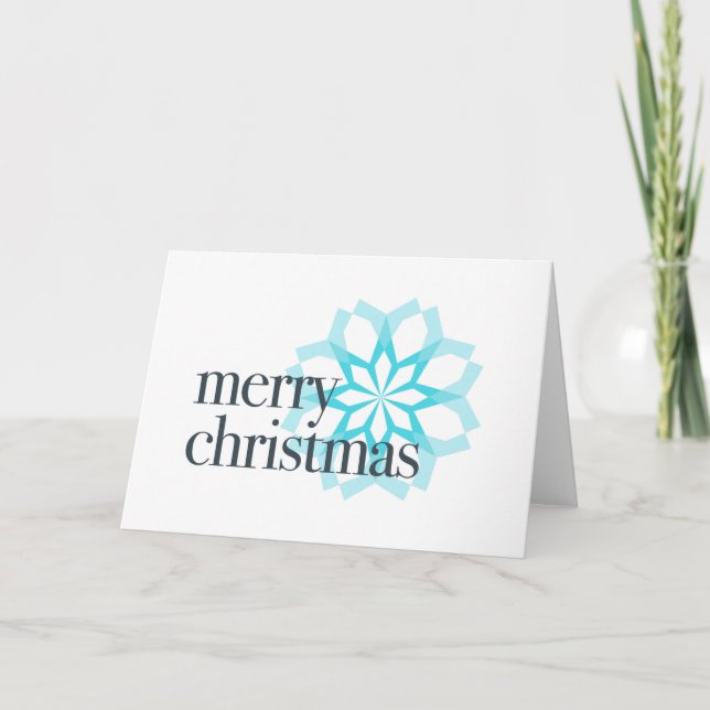 Different, classical design of "Merry Christmas" Holiday Card (Front)