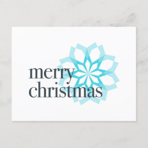 Different, classical design of "Merry Christmas" Holiday Postcard