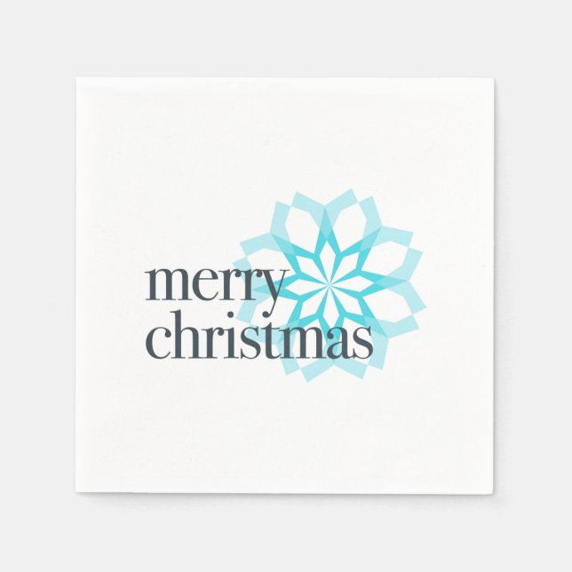 Different, classical design of "Merry Christmas" Napkin (Front)
