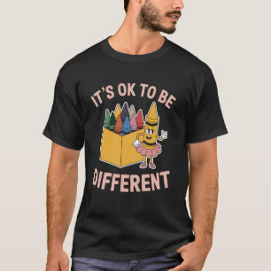 Different Crayon Box Funny Teacher Student Art Bac T-Shirt