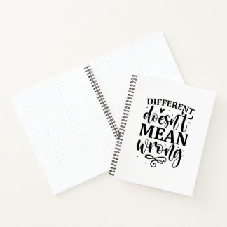 Different doesn't mean wrong notebook