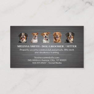 Different Dog Breeds   Doggie Paws Business Card
