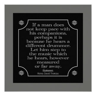 Different Drummer -- Large Poster Print