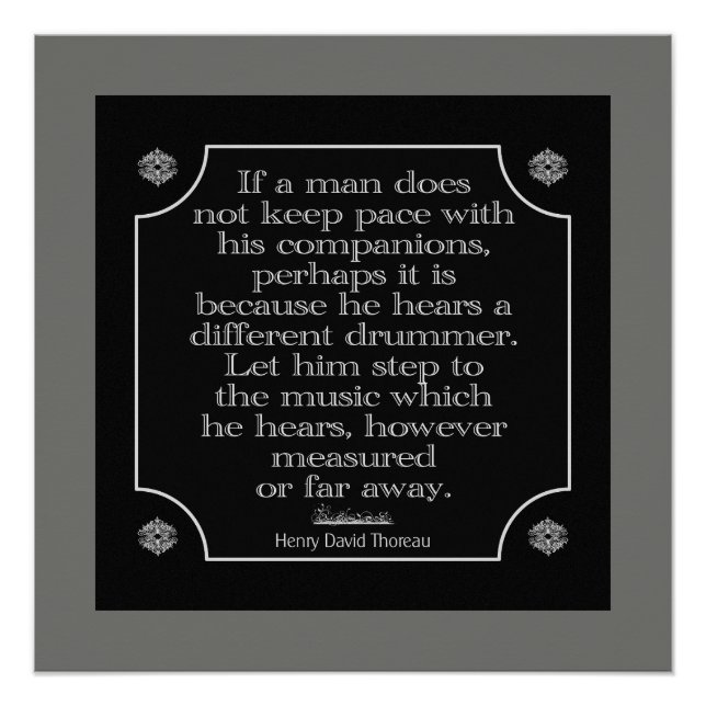 Different Drummer -- Large Poster Print (Front)