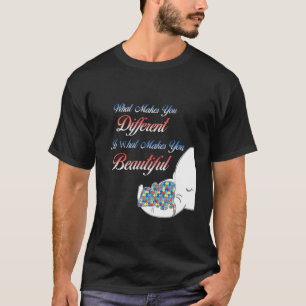 Different Elephant Mom Autism Child Awareness T-Shirt
