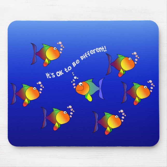 Different Fish mousepad (Front)