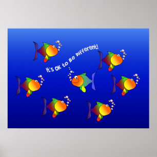 Different Fish poster - customize!