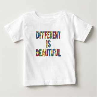 Different Is Beautiful - Autism Awareness Baby T-Shirt