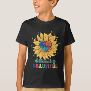 Different Is Beautiful Autism Awareness Month Wome T-Shirt