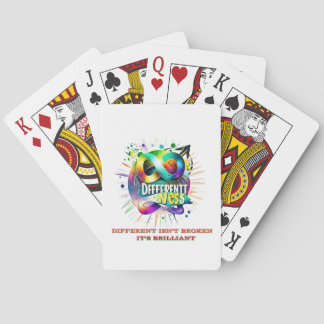 Different Isn't Broken, It's Brilliant – Neurodive Playing Cards
