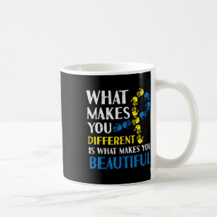 Different Makes You Beautiful Down Syndrome Awaren Coffee Mug