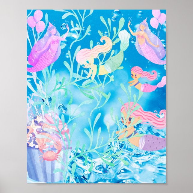  different mermaid  poster (Front)