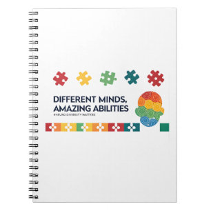 Different Minds Amazing Abilities Awareness Art Notebook