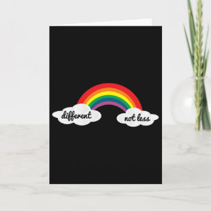 Different Not Less Autism Awareness Card