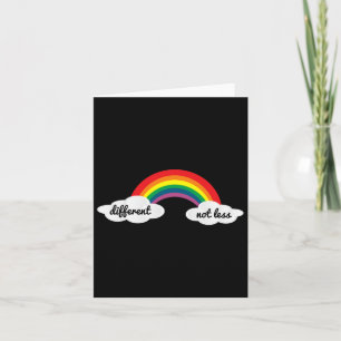 Different Not Less Autism Awareness Card