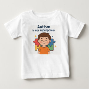 Different, Not Less – Autism Awareness with Love Baby T-Shirt