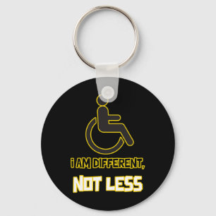 different not less person with disability wheelcha keychain