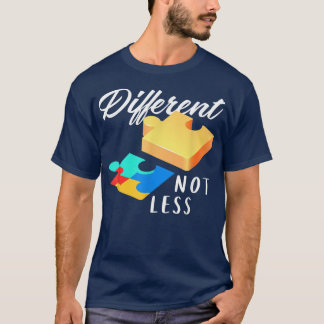Different Not Less  Puzzle Autistic  Autism Awaren T-Shirt