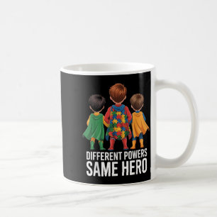 Different Powers Same Hero Neurodiversity Autism Coffee Mug
