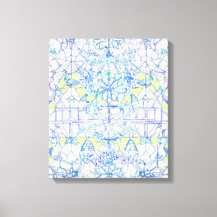 Different Shapes Modern Colorful Wrapped Art Canva Canvas Print