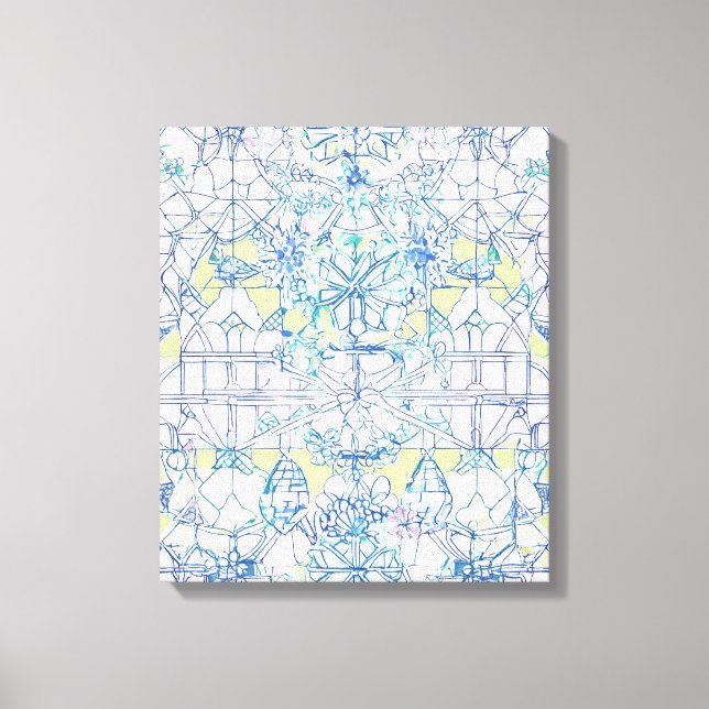 Different Shapes Modern Colourful Wrapped Art Canv Canvas Print (Front)