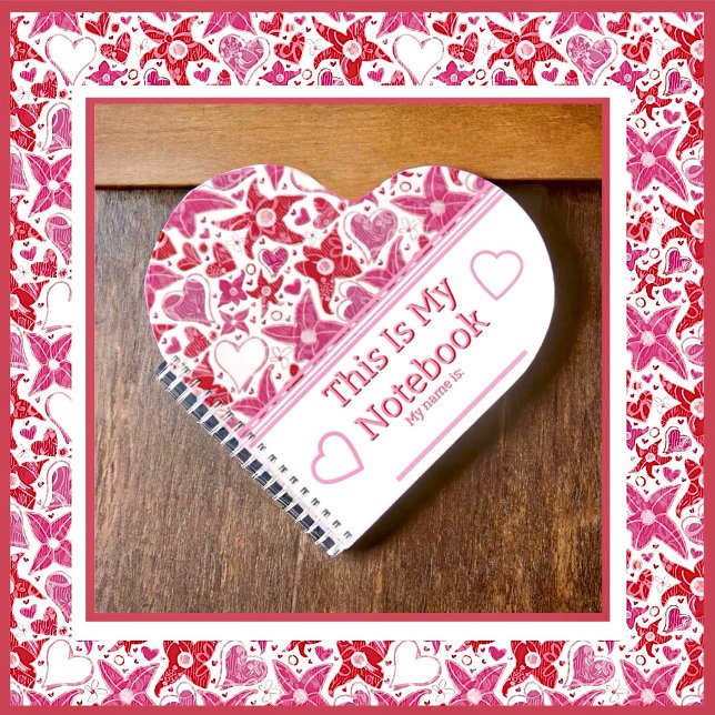 Different Style Of Flower & Hearts Pattern Notebook (Creator Uploaded)