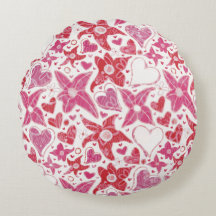 Different Style Of Flower & Hearts Pattern