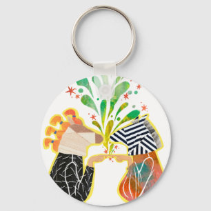 Different & Together Colourful Character Keychain
