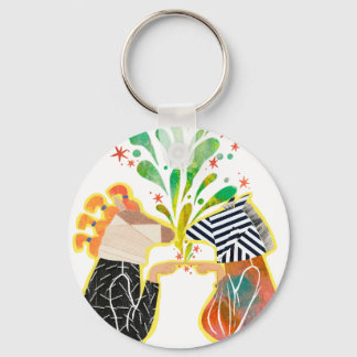 Different & Together Colourful Character Keychain