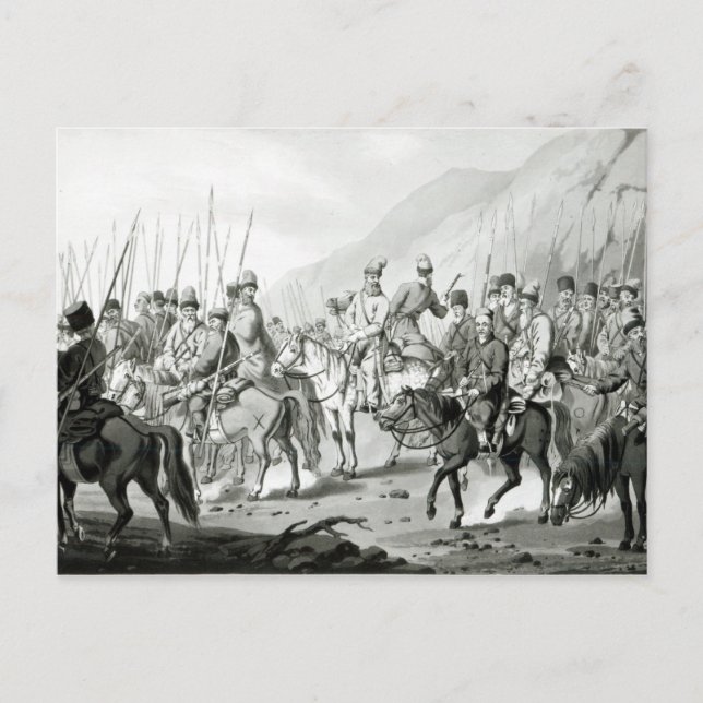 Different Tribes of Russian Cossacks Postcard (Front)