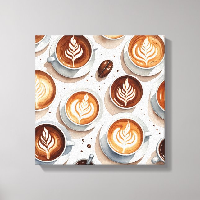 Different Types of Coffee Canvas Print (Front)