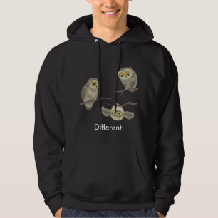 Different! Upside Down Owl hoodie