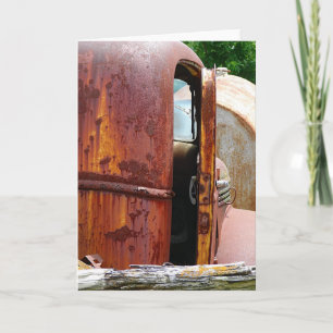 Different View of Old Truck Card