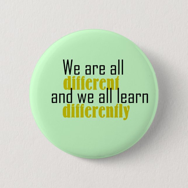 differently 2 inch round button (Front)